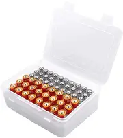 Battery Organizer Storage Box, Garage Case Holder for 24* AA, 30* AAA Batteries (Bag Not Include Batteries Pack)