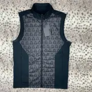 G/FORE Men's Performer "G's" Full Zip Lined Golf Vest | Onyx | M | $225 | NWT