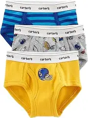 [Carter's] 3-Pack Cotton Briefs Yellow Sports-Print