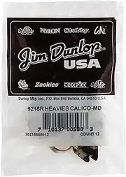 Dunlop 9215 Heavies Calico Thumbpicks, Medium, 12/Bag