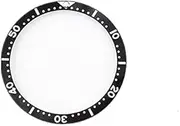Flat Ceramic Watch Bezel Insert Spare Parts 38MM with Luminous Beads Fit for SKX007 SKX009 Series Watch Accessories