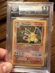 1999 BASE SET UNLIMITED CHARIZARD BGS 8.5