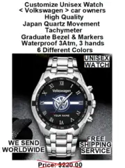 Customize Watch, Volkswagen Car owners, High Quality, Japan Quartz Movement