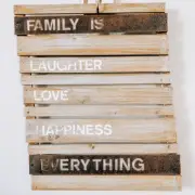 Target Home Goods Wall Hanging Family” Drift Wood rustic mixed media wall hangin