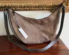 Gorgeous New Kelly Lippmann Leather Hide Mocha Bag New With Tag