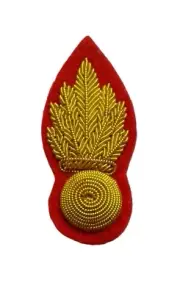 Mess Kit Badge Royal Engineers Grenade British Military Hand Embroidered Patch