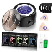 Waxing Kit - Wax Warmer for Hair Removal, Hard Wax Beans for Full Body, Legs,
