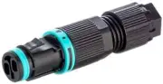 RS Pro TEE SOCKET 10A 400V IP68 2-Pole, 1-Way, Female, Cable Mount BLACK