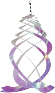 9161 — Iridescent Crystal Spinner — Suncatcher Wind Spinner for Yards and Garden
