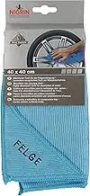 NIGRIN Microfibre Cloth Rim, Streak-Free Cleaning of The Rim, efficiently removes Dirt, Particularly Absorbent and Guarantees lint-Free, car Microfibre Cloth, car Care, 40 x 40 cm