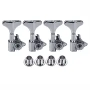 4 Right Vintage Bass Tuning Pegs Tnuers Machine Heads Wilkinson WJB-750 Chrome