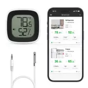 ORIA Bluetooth Refrigerator Thermometer, Freezer Thermometer Alarm, Smart Blu...