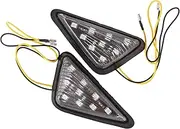 Alipis 2 Pcs Motorcycle Indicator Lights Amber Turn Signals with Unique Design Durable LED Motorcycle Signal Lights for Enhanced Visibility and Stylish Appearance