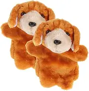 Sosoport Stimulate Creativity Soft Animal Hand Puppets Set of 2 Boys and Girls' Puppet Toys