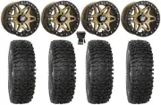 Sedona Split 6 Bdlk 14" Wheels Br 32" RC500 Tires Sportsman RZR Ranger