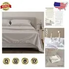 4 PC Hotel Luxury Egyptian Cotton Full Sheets - Extra Soft and Cooling Taupe