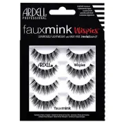 Ardell False Lashes Faux Mink Wispies Eyelashes, 1 pk x 4 pairs