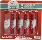 Old Spice High Endurance Deodorant, Pure Sport, 85g (5pk) {Imported from Canada}