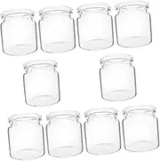 HANABASS 10Pcs Mini Glass Bottles for Succulents Elegant Test Tube Vases for Indoor Greenery for Micro Landscapes and Propagation Decorative Containers for Flowers and Plants