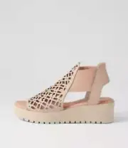 New Django & Juliette Odate Cafã© Nude Leather Sandals Womens Shoes Casual