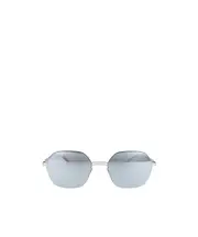 Geometric frame sunglasses 53 White