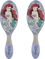Wet Brush Disney Original Detangler Hair Brush, Ariel (Elegant Princess) - Ultra-Soft IntelliFlex Bristles - Detangling Brush Glides Through Tangles (Wet Dry & Damaged Hair) - Women & Men (Pack of 2)