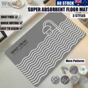 Super Absorbent Bath Mat Non-Slip Quick Drying Bathroom Rug door Floor Carpet E