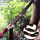 Adjustable Tree Hanging Hammock Straps Climbing Rope USD New Hot Aerial Z1T8