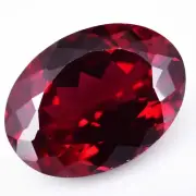 Natural Blood Red Ruby Oval Certified 11.40 Cts Treated Gemstone