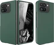 [Generic] Case for Google Pixel 9 Pro Fold with Front Screen Protector, Ultra Thin Matte Hard PC Case Scratches-Resistant Raised Edge Protection Protective Cover Case for Pixel 9 Pro Fold (Green)