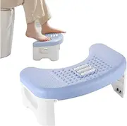 Toilet Step Stool, Toilet Assistance Steps, Bathroom Toilet Stool, Foldable Toilet Stool, Fits All Toilets, Folds for Easy Storage