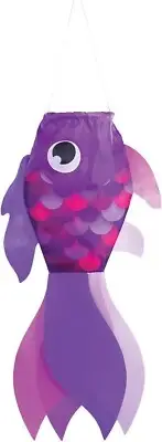 15" Lavender Damsel Fish Windsock by In the Breeze #5222