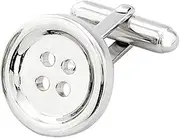 [Select Gifts] Box Set Shirt Black Tie Napkin Hook Sterling 925 Solid Silver Button Cufflink