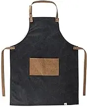 Foster & Rye Grilling Aprons for Men with Pocket, Canvas Cooking Aprons for Men with Adjustable Strap, Mens Chefs BBQ Apron