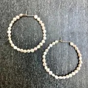 Baroque Pearl Hoops/Earrings - The Ultimate Pearl Hoops Gold - The Pearl Girl