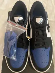 NIKE JORDAN 1 LOW G GOLF "ROYAL TOE" WHITE-BLACK-SPORT ROYAL SZ 9 [DD9315-102]