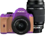 PENTAX DSLR Camera K-r W Zoom Kit Purple/Pale Orange 032 K-rWZK PU/PO032