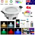 4PCS 5W RGBWWCW WIFI/Bluetooth/Touch Panel Control LED Ceiling Lamps Downlights