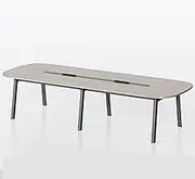 HOLGVE 11FT Conference Table, 133" W X 47.2" D Meeting Room Desk, Splicing Desktop Training Seminar Table, for 10-12 People Office Podcast Office