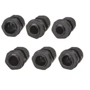 [Powertech] IP68 Waterproof Cable Glands Black 2pcs - 3-6.5mm
