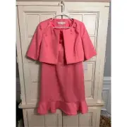 NWT Nipon Boutique 2 piece set outfit dress jacket pink size 10 Barbie