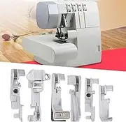 SustVita Overlock Presser Foot Overlocker Sewing Machine, 6PCS Presser Foot Set Compatible with 14U, 14CG754, 14SH654 Household Multi - Function Machines