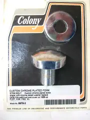 COLONY 9978-2, CHROME CUSTOM DOME FORK STEM BOLT, 1986-Up FLST, FXR, FXD, XL