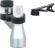Lab Microscope Slides 8X Pocket Monocular Telescope 30X Mini Microscope with Magnifier Hood Microscope Parts(Monocular)