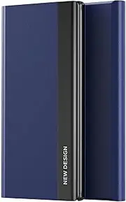 [YukeTop] Cover for Oppo A57 4G Case, Smart Flip Case, with Stand, Leather + PC, Cover Protection for Oppo A57 4G.(Navy Blue)