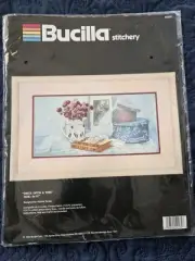 1990 Bucilla • Once Upon A Time • Stamped Stitchery Kit • NOS Sealed