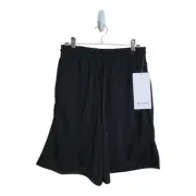 Lululemon Shorts Women 4 Black Relaxed-Fit Mesh Training 8" Athleisure LW7DFOS
