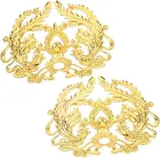 [WOFASHPURET] Metal Embellishment Vintage Charms Connector Charms for Diy Jewelry Making Hairpin Headwear