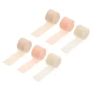 Chiffon Ribbon 1.5" x 8 Yard, Cream White/Beige/Light Beige Silk Ribbon, 6pcs