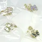 1pcs Butterfly Copper Wire Nose Cuff Spiral Fake Piercing Nose Ring Gold Color